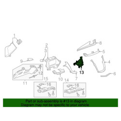 DODGE RAM RIGHT CHROME POWER FOLD MIRROR 2013-2018 68096198AF