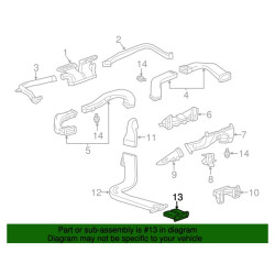 CADILLAC ATS CTS Rear Floor Air Outlet Duct 2014-2019 GM 22888559