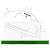CADILLAC ELR Rear ROOF Door Molding BRACKET Retainer C-IPILLAR MOLDING 2014-2016 GM 22939699 PRICE ONE MOLDING