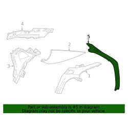 CADILLAC CT6 LEFT Quarter Panel Channel Gutter 2016-2020 GM 84205949 84500767 23316729 84011257