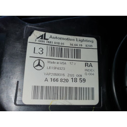 1668201859 Mercedes-Benz GLE Right Halogen Headlight 2016-2019