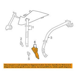 CHRYSLER SEBRING DODGE AVENGER REAR Seat Buckle End 2007-2010 0YV851D5AB 53334062 0YV851D5AC 0YV851D5AA