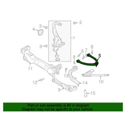 INFINITI G35 NISSAN 350Z LEFT FRONT UPPER CONTROL ARM 2003-2008 2WL-NLM 54525-AL500