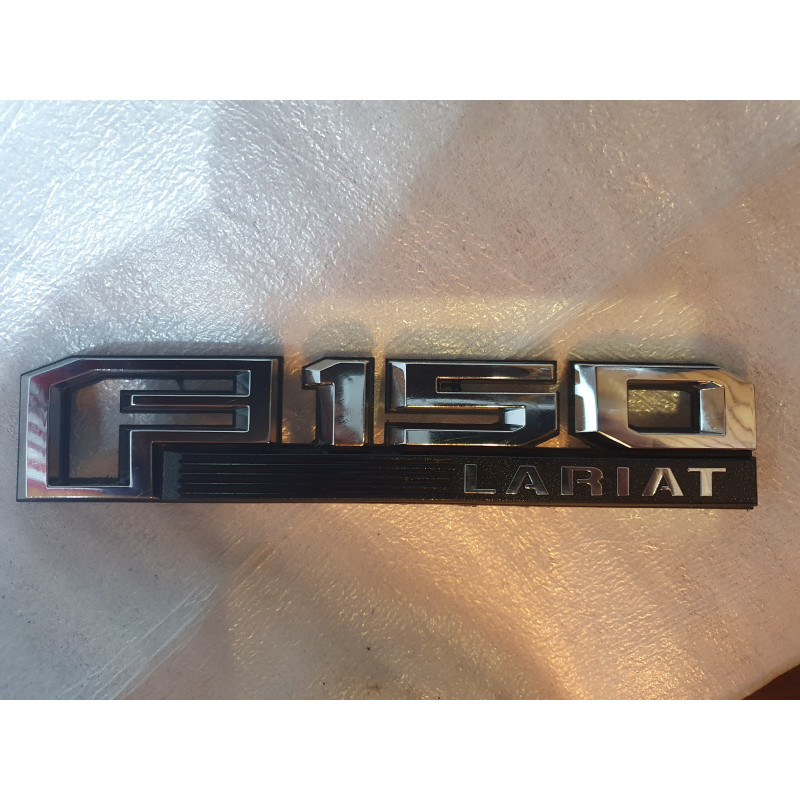 F150 LARIAT FRONT LEFT FENDER EMBLEM 2015-2020 FL3Z-16720-F