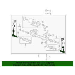 CADILLAC ELR BUICK CASCADA STEERING GEAR TIE ROD LEFT or  RIGHT 2014-2019 GM 13354538 13354540 DJA1 DHA1