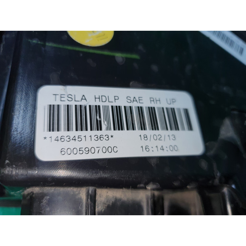 600590700C Tesla Model S Right Xenon Headlight 2012-2015