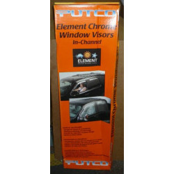 Dodge Caliber Chrome 2-Piece Window Visor Set 2007-2013