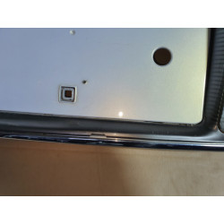 CADILLAC DEVILLE TAIL REAR LICENSE PLATE PANEL CHROME 2000-2005 GM 25722885