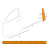 CADILLAC CT6 LEFT FRONT DOOR Applique Window Pillar Trim 2016-2020 GM 23385020 84152494 84107686