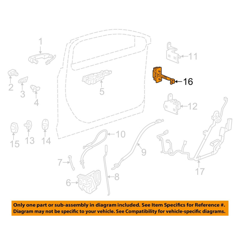 CADILLAC CT6 LEFT FRONT DOOR Check HINGE 2016-2020 GM 23368153 23474694