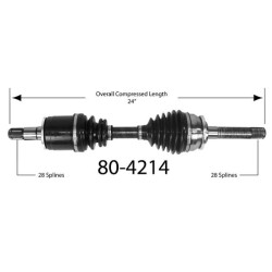 MR331260 Mitsubishi Montero Sport Right Front Axle 1997-2007