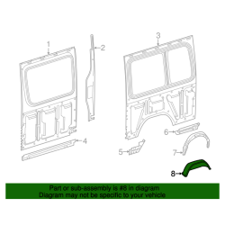A9066160375 Mercedes-Benz Sprinter Wheel Housing Panel 2010-2021