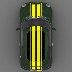 Mini Cooper Bonnet Stripes (Yellow Vinyl) 2002-2012