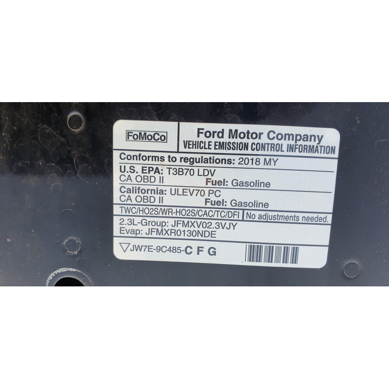 JW7E-9C485-C Ford Mustang Hood Aluminum 2018-2023