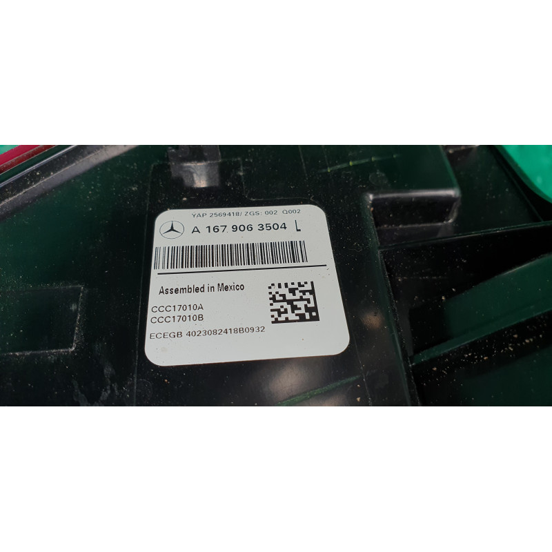 A1679063504 Mercedes-Benz GLE Left LED Tail Lamp 2019-2023