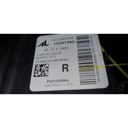 68316088AG Dodge Ram Right Mid Black Full LED Headlight 2019-2022