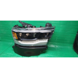 68316088AG Dodge Ram Right Mid Black Full LED Headlight 2019-2022