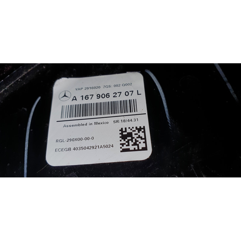 A1679062707 Mercedes-Benz GLS Left LED Tail Lamp 2020-2023