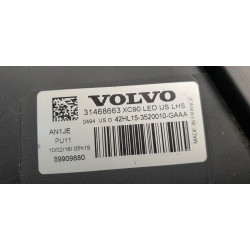 31468663 Volvo XC90 Left Full LED Adaptive AFS Headlight 2016-2019