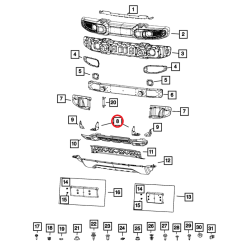 68356520AB Jeep Gladiator Skid Plate Bracket 2020-2024 68356521AB