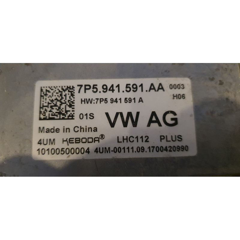 7P5941591AA Volkswagen Atlas LED Ballast Module 2018-2020 7P5941591A