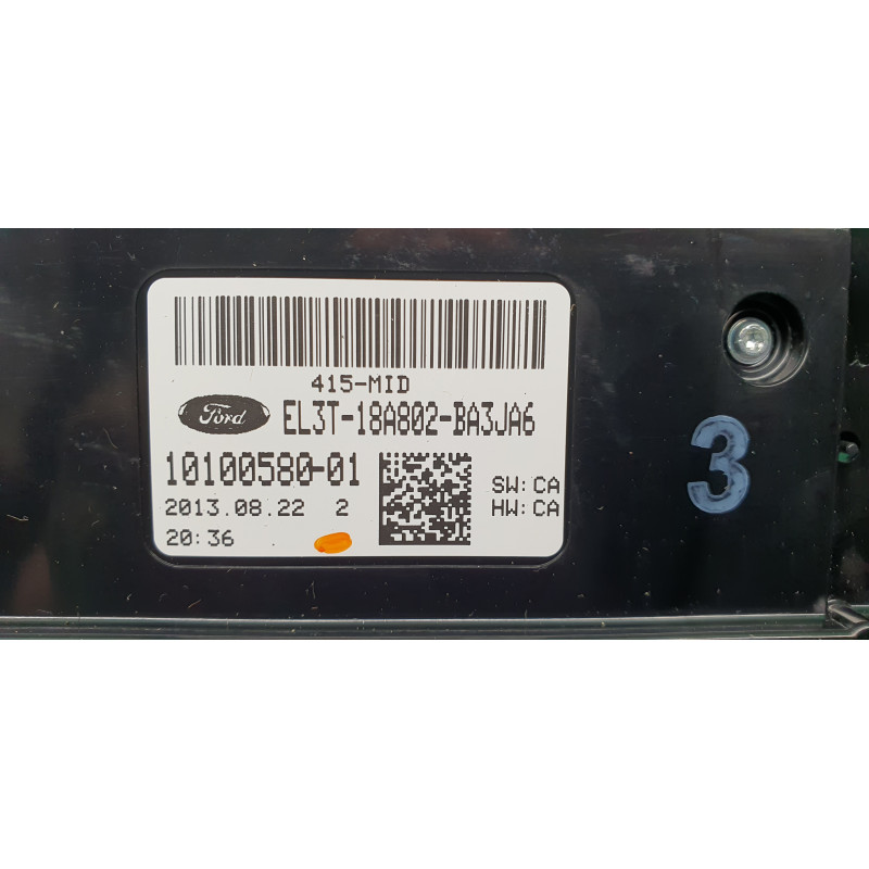 EL3T-18A802-BA Ford F-150 Radio Climate Control Panel 2013-2014
