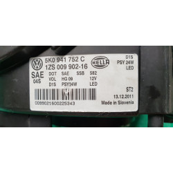 5K0941752C Volkswagen Golf GTI Right AFS LED Xenon Headlight 2012-2014