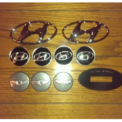 52960-2M000 Hyundai Genesis Coupe Wheel Center Caps And Emblems (19 Inch)