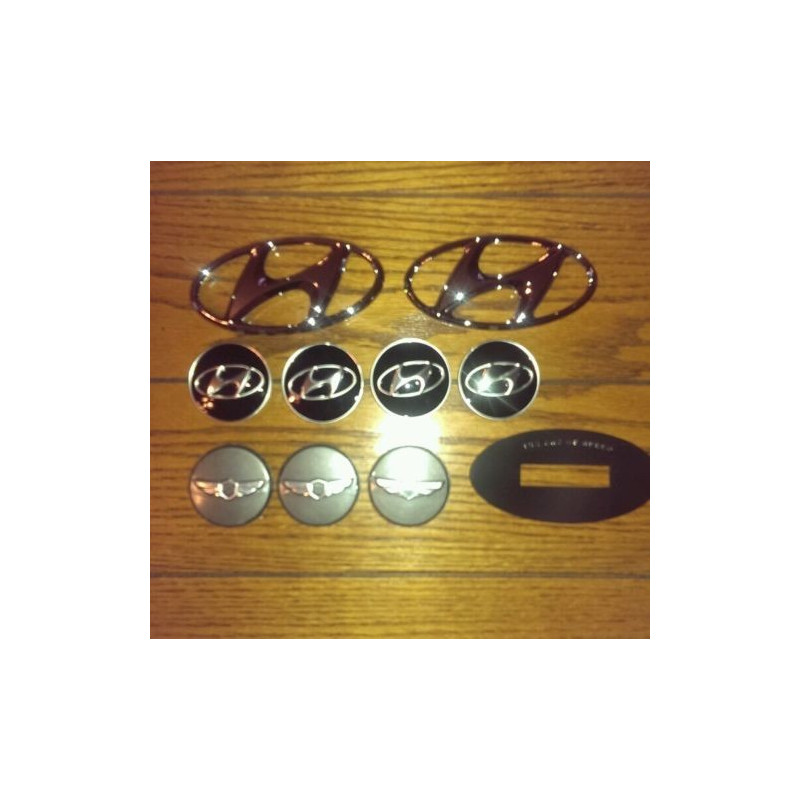 52960-2M000 Hyundai Genesis Coupe Wheel Center Caps And Emblems (19 Inch)