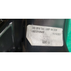 68272126AB Dodge Durango Right LED Tail Lamp 2014-2020