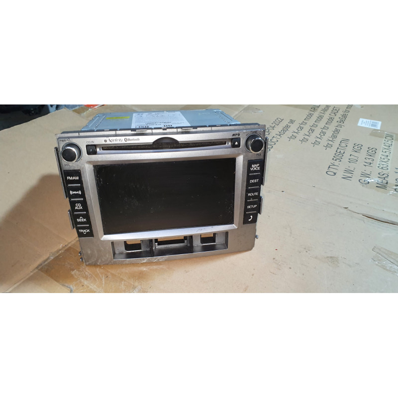 96560-0W030BS Hyundai Santa Fe AM FM CD Navigation Radio 2009-2012