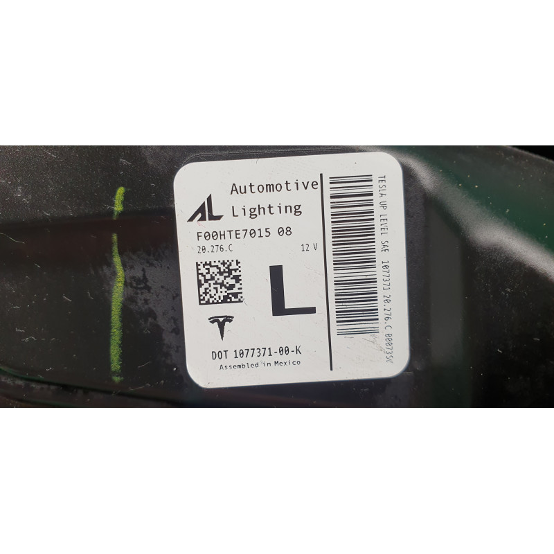 1077371-00-K Tesla Model 3 Left Full LED Headlight 2017-2023