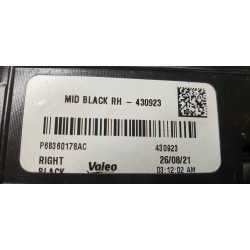 68360178AC Dodge Ram 2500 Right Full LED Mid Black Headlight 2019-2024