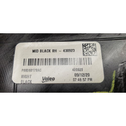 68360178AC Dodge Ram 2500 Right Full LED Mid Black Headlight 2019-2024