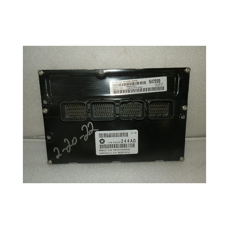 05150244AD Dodge Avenger Engine Computer 2009-2010 68049430AD