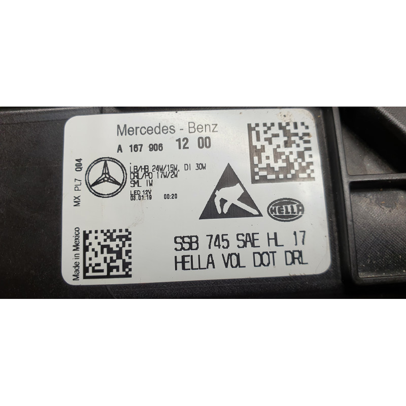 A1679061200 Mercedes-Benz GLE Left LED High Performance Headlight 2019-2023