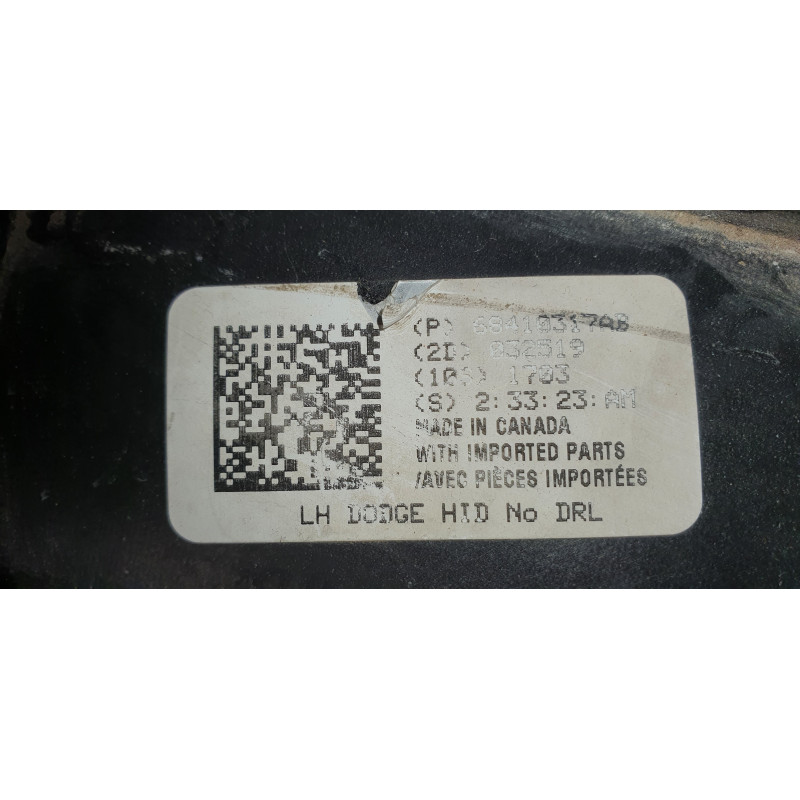 68410317AB Dodge Charger Left Xenon LED Headlight 2019-2023