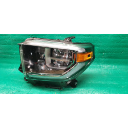 81150-0C140 Toyota Tundra Left Full LED Chrome Headlight 2018-2021