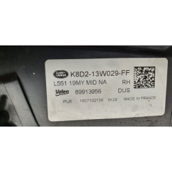 K8D2-13W029-FF Land Rover Range Rover Evoque Mid LED Headlight 2020-2023