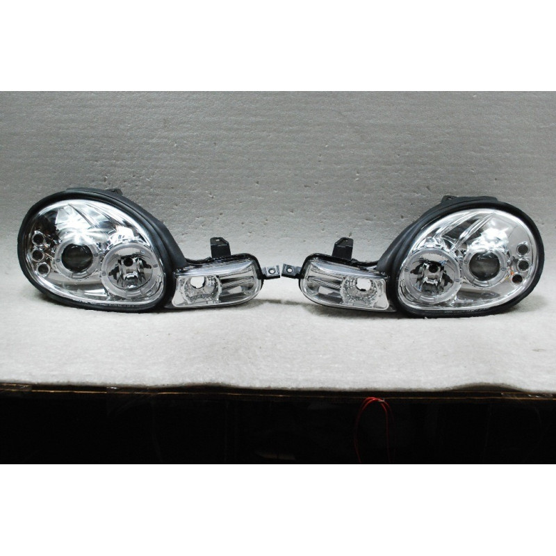 Dodge Neon Dual Halo Projector LED Headlights (Pair) 2000-2002